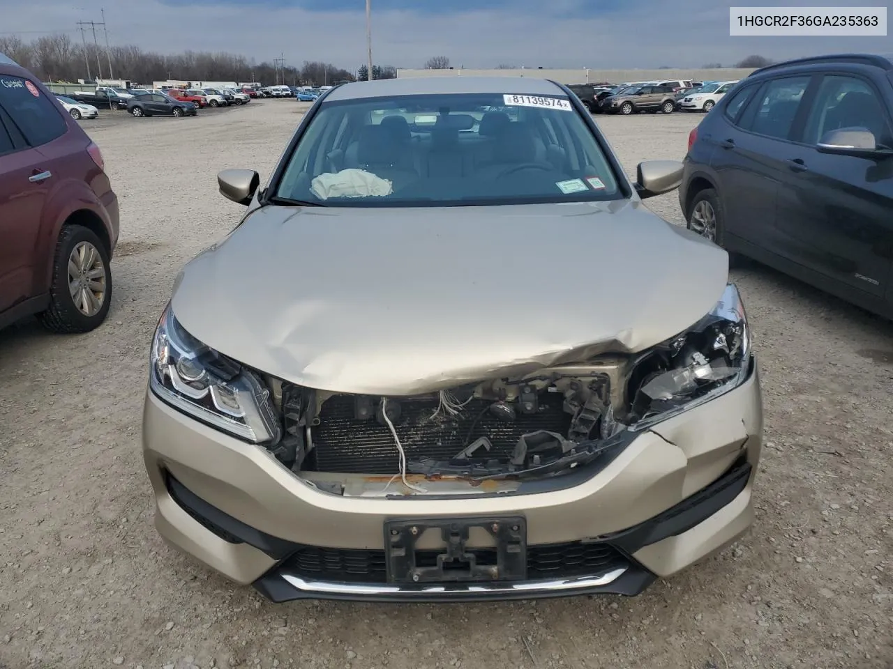 2016 Honda Accord Lx VIN: 1HGCR2F36GA235363 Lot: 81139574