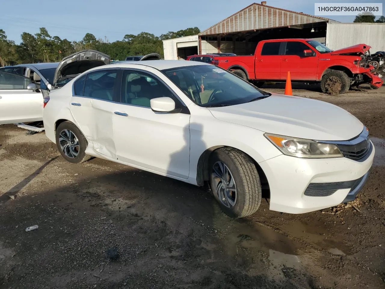 2016 Honda Accord Lx VIN: 1HGCR2F36GA047863 Lot: 81750264