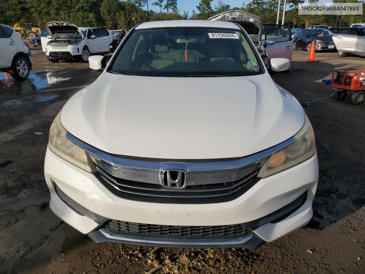 2016 Honda Accord Lx VIN: 1HGCR2F36GA047863 Lot: 81750264