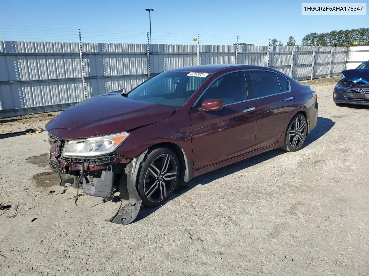 2017 Honda Accord Sport VIN: 1HGCR2F5XHA175347 Lot: 49158934