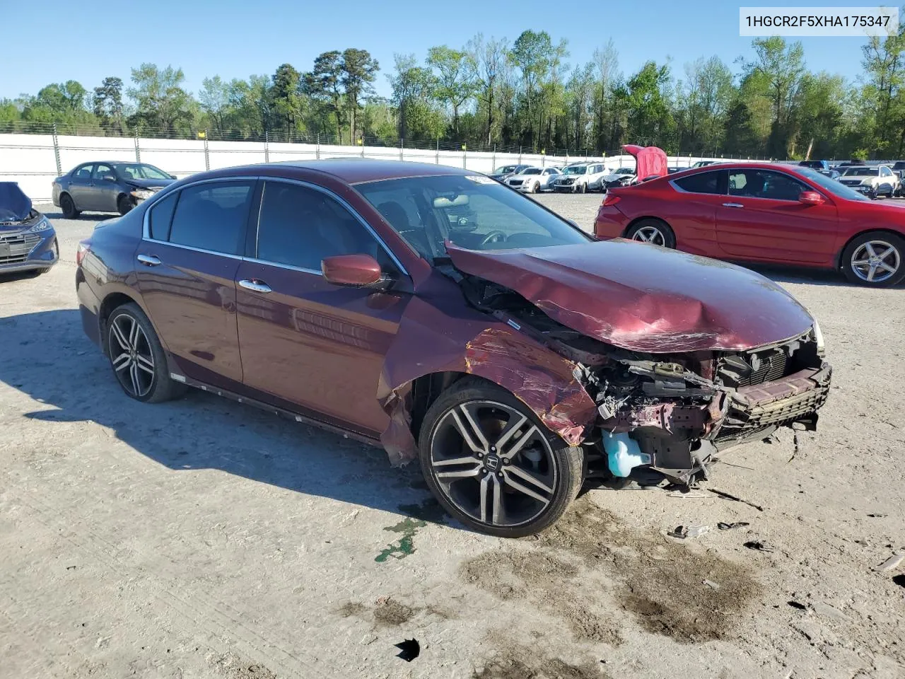 2017 Honda Accord Sport VIN: 1HGCR2F5XHA175347 Lot: 49158934