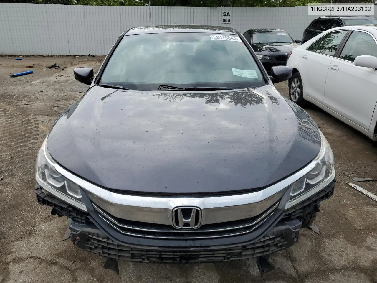 2017 Honda Accord Lx VIN: 1HGCR2F37HA293192 Lot: 52475644