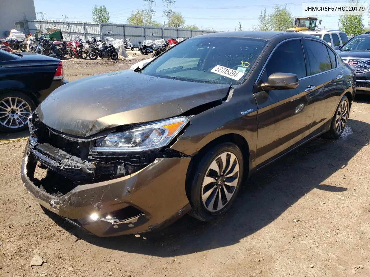 JHMCR6F57HC020179 2017 Honda Accord Hybrid Exl