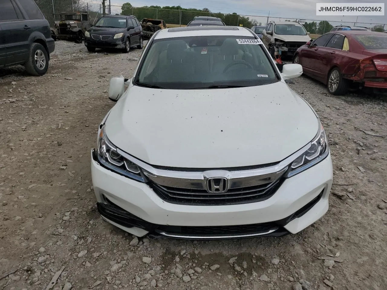 2017 Honda Accord Hybrid Exl VIN: JHMCR6F59HC022662 Lot: 53442864