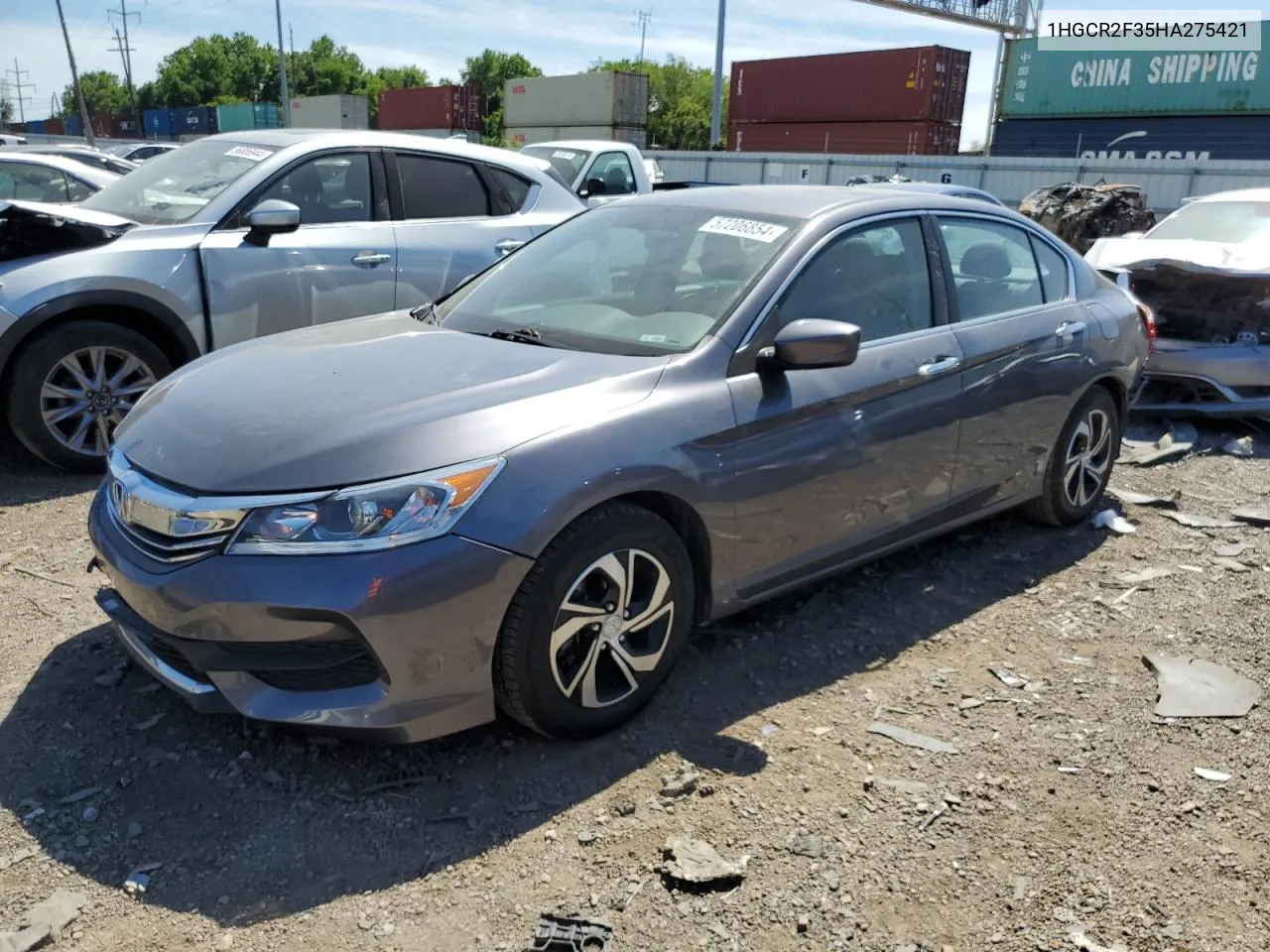 2017 Honda Accord Lx VIN: 1HGCR2F35HA275421 Lot: 57206854