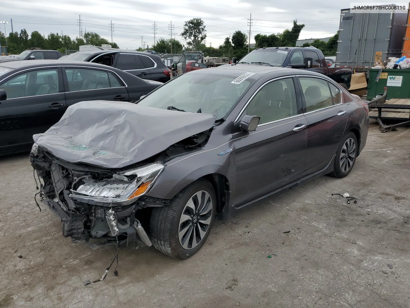 2017 Honda Accord Touring Hybrid VIN: JHMCR6F78HC008110 Lot: 66996624