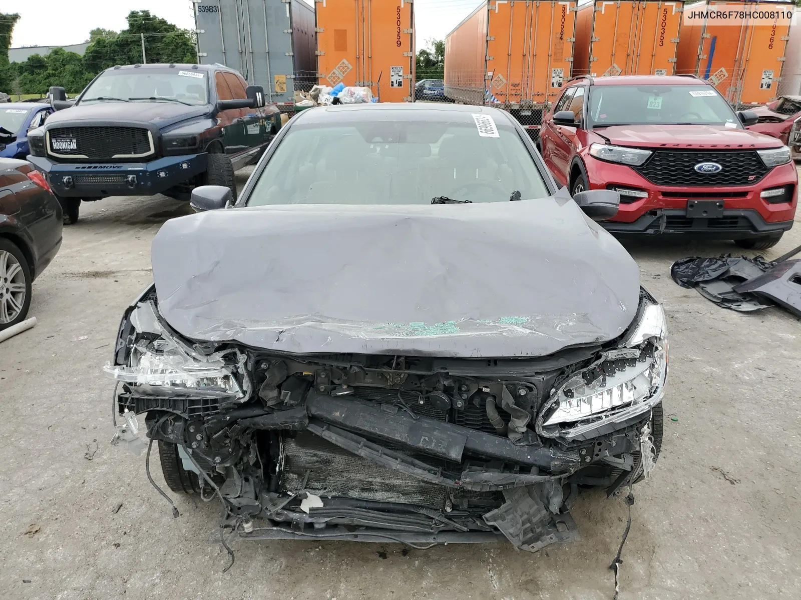 2017 Honda Accord Touring Hybrid VIN: JHMCR6F78HC008110 Lot: 66996624