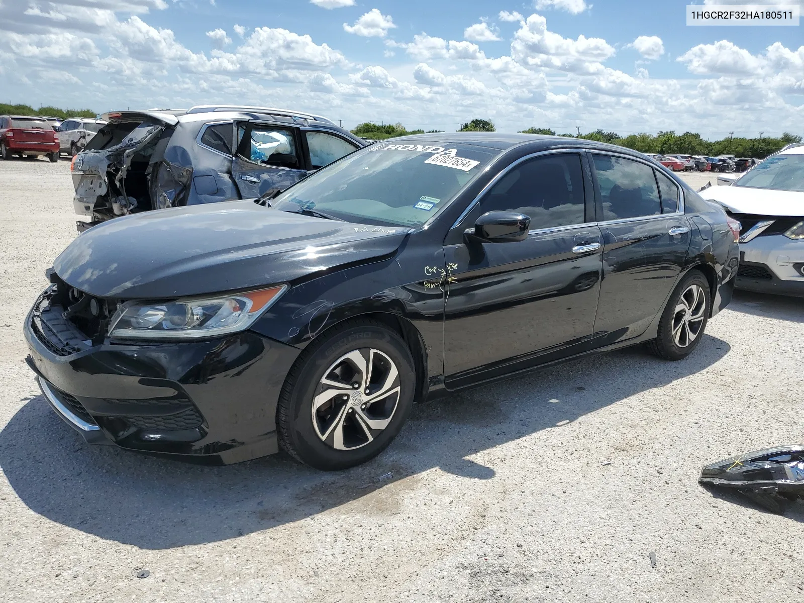 2017 Honda Accord Lx VIN: 1HGCR2F32HA180511 Lot: 67027654