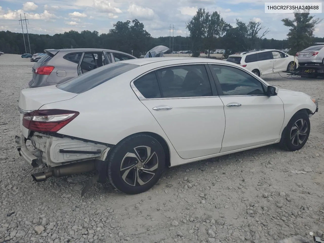 2017 Honda Accord Lx VIN: 1HGCR2F35HA240488 Lot: 72001004