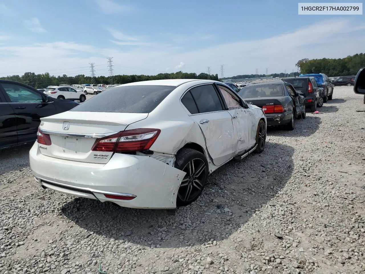 2017 Honda Accord Sport Special Edition VIN: 1HGCR2F17HA002799 Lot: 72577524