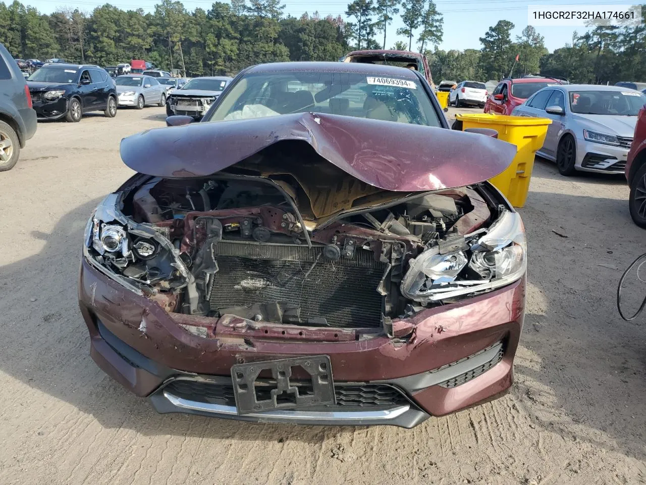 1HGCR2F32HA174661 2017 Honda Accord Lx