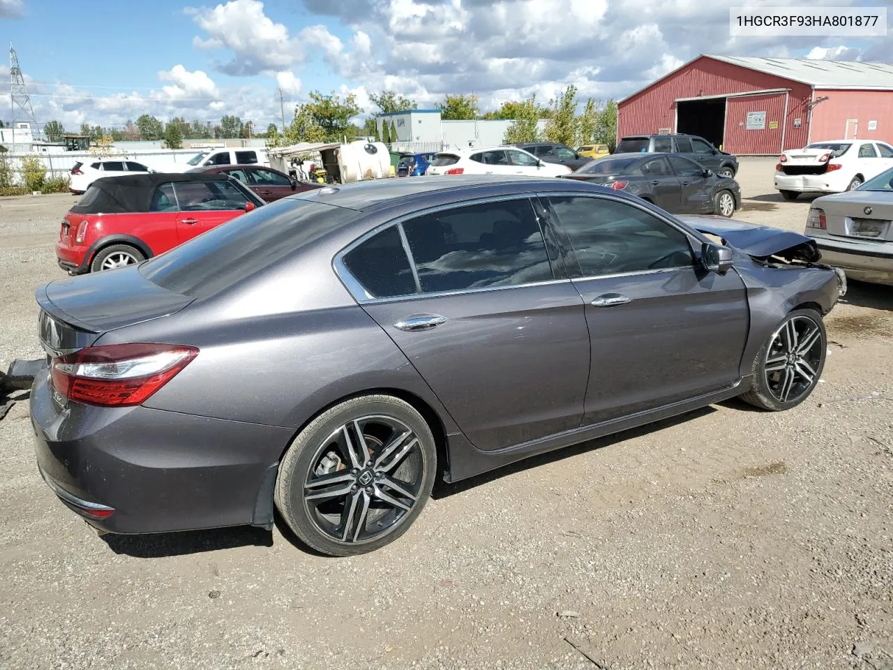 2017 Honda Accord Touring VIN: 1HGCR3F93HA801877 Lot: 74070134