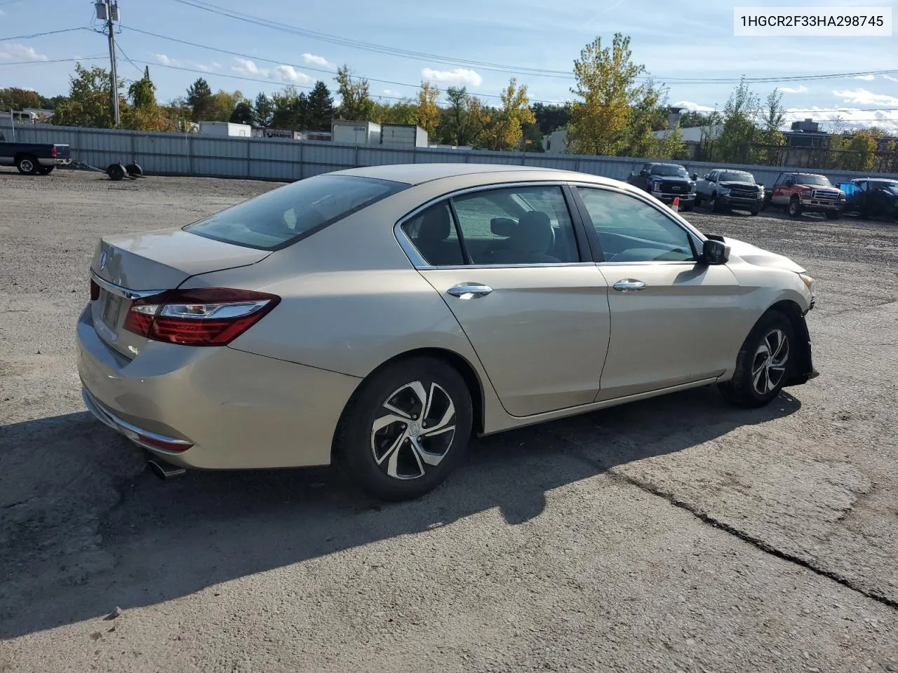 2017 Honda Accord Lx VIN: 1HGCR2F33HA298745 Lot: 74246174