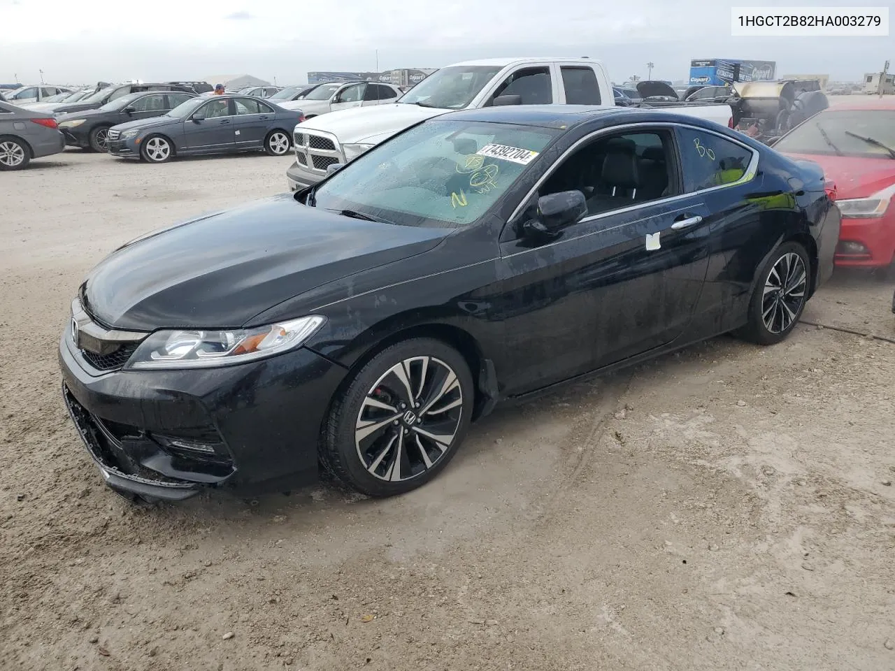 2017 Honda Accord Exl VIN: 1HGCT2B82HA003279 Lot: 74392704