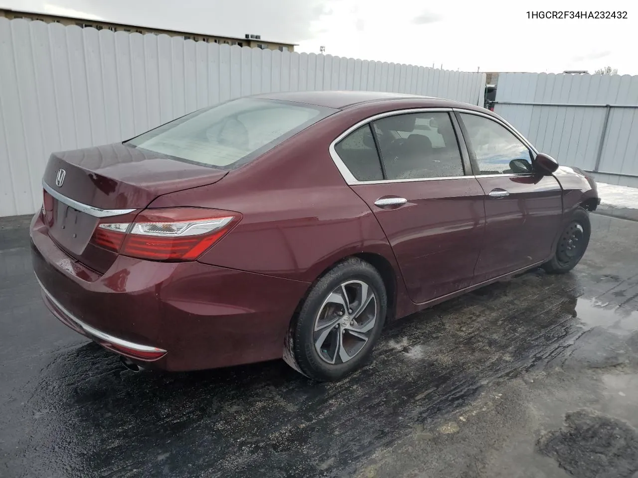 2017 Honda Accord Lx VIN: 1HGCR2F34HA232432 Lot: 74439954