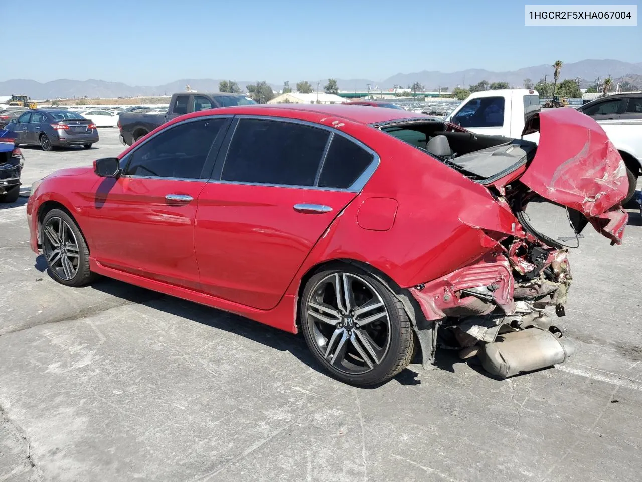 2017 Honda Accord Sport VIN: 1HGCR2F5XHA067004 Lot: 75058124