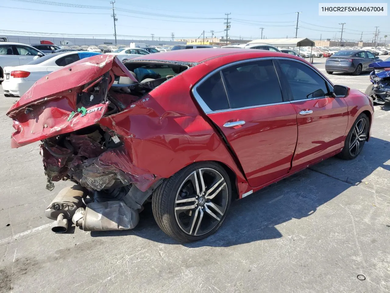 2017 Honda Accord Sport VIN: 1HGCR2F5XHA067004 Lot: 75058124