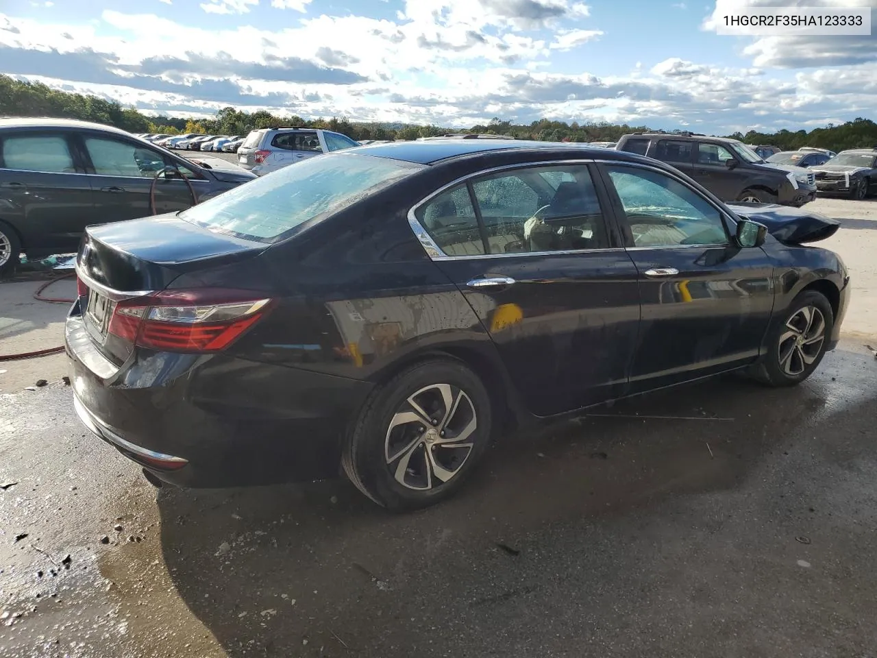 2017 Honda Accord Lx VIN: 1HGCR2F35HA123333 Lot: 75205634