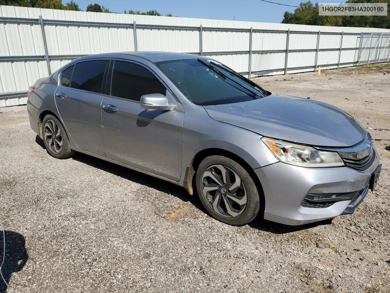 2017 Honda Accord Exl VIN: 1HGCR2F83HA200180 Lot: 75499964