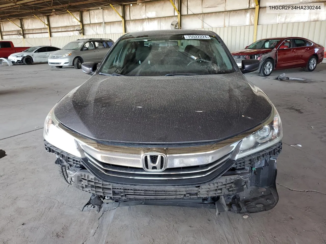 2017 Honda Accord Lx VIN: 1HGCR2F34HA230244 Lot: 75522224