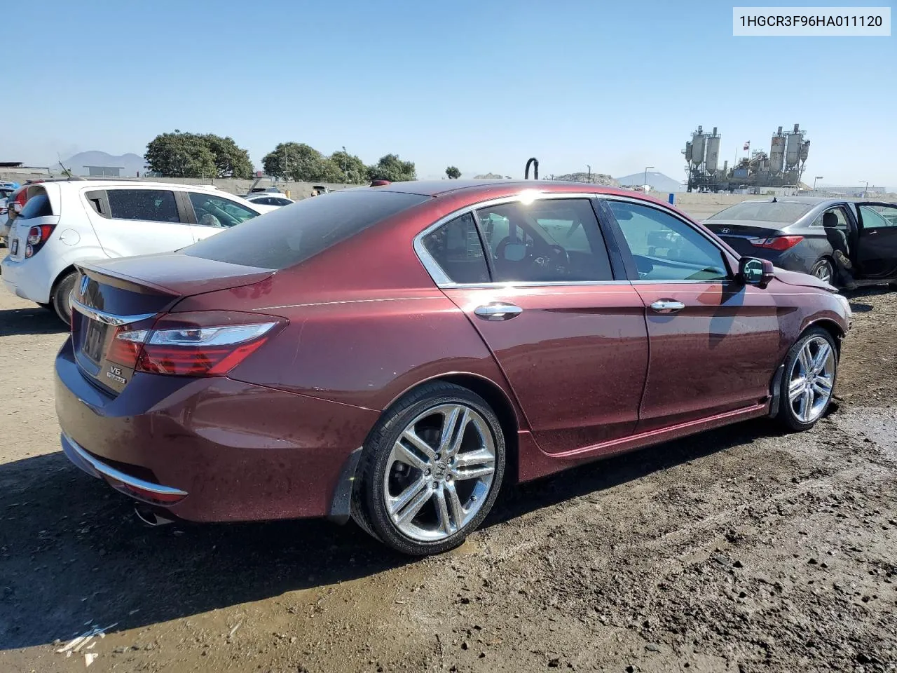 2017 Honda Accord Touring VIN: 1HGCR3F96HA011120 Lot: 75870594