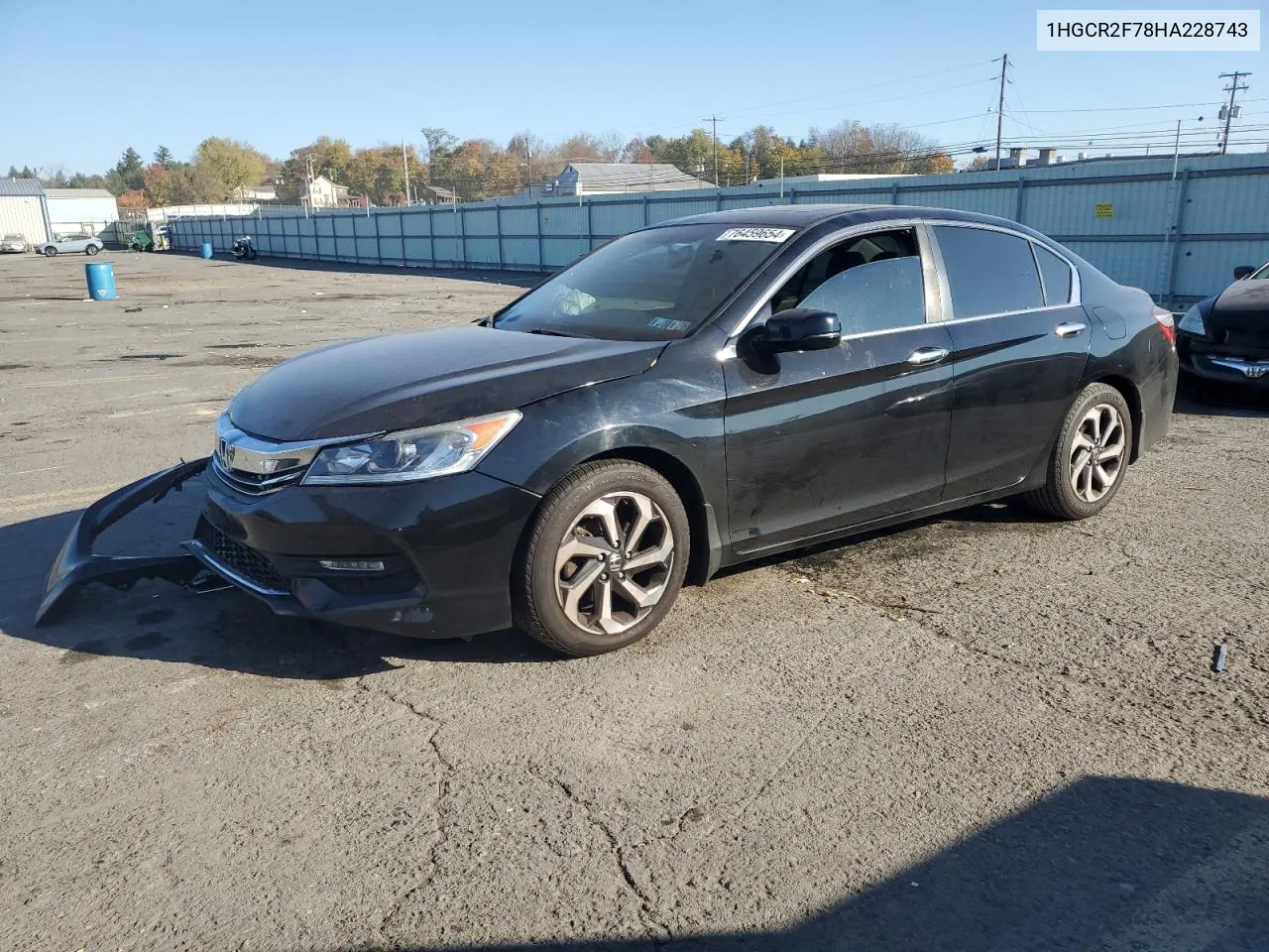 2017 Honda Accord Ex VIN: 1HGCR2F78HA228743 Lot: 76459654