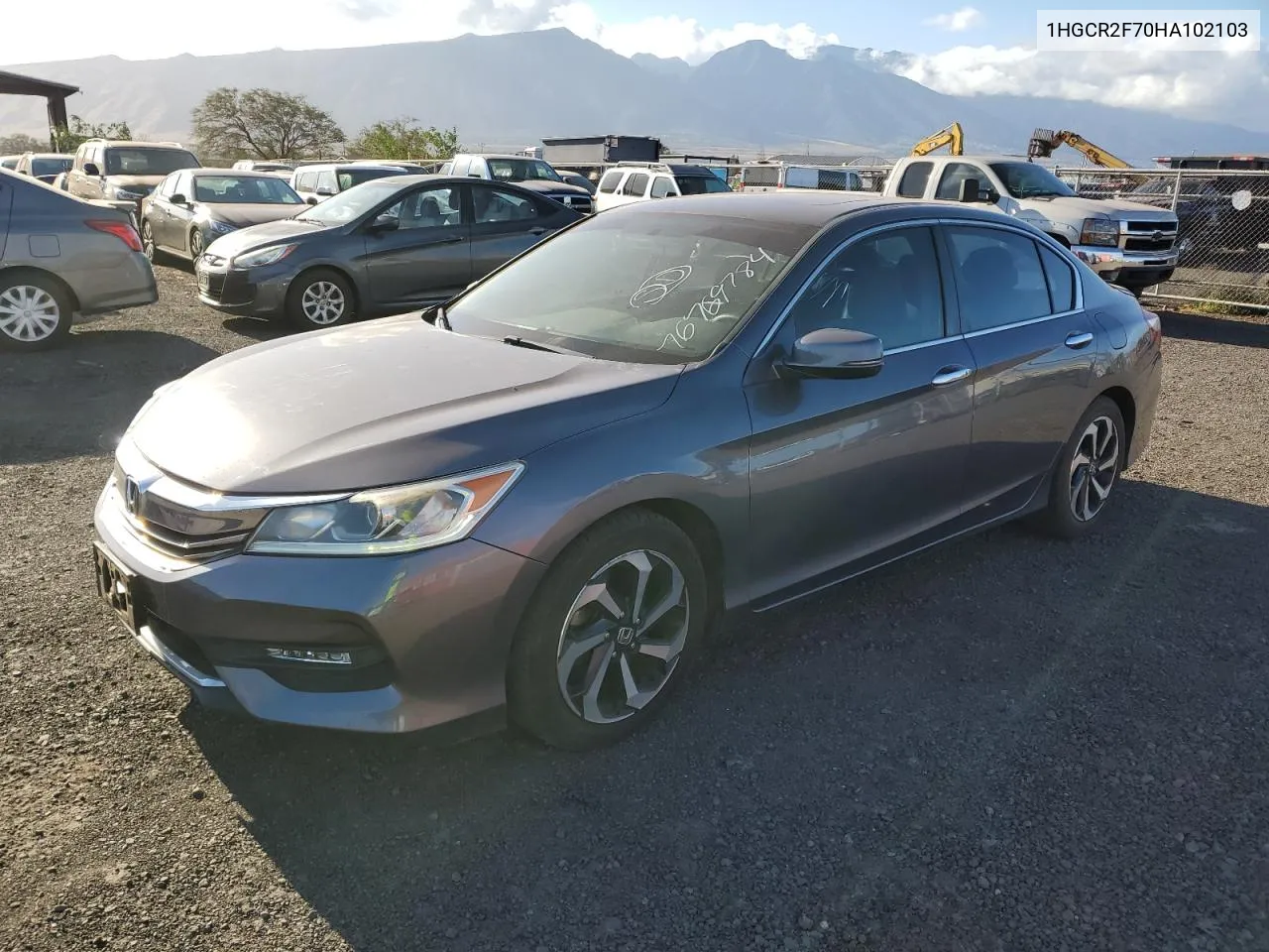 1HGCR2F70HA102103 2017 Honda Accord Ex