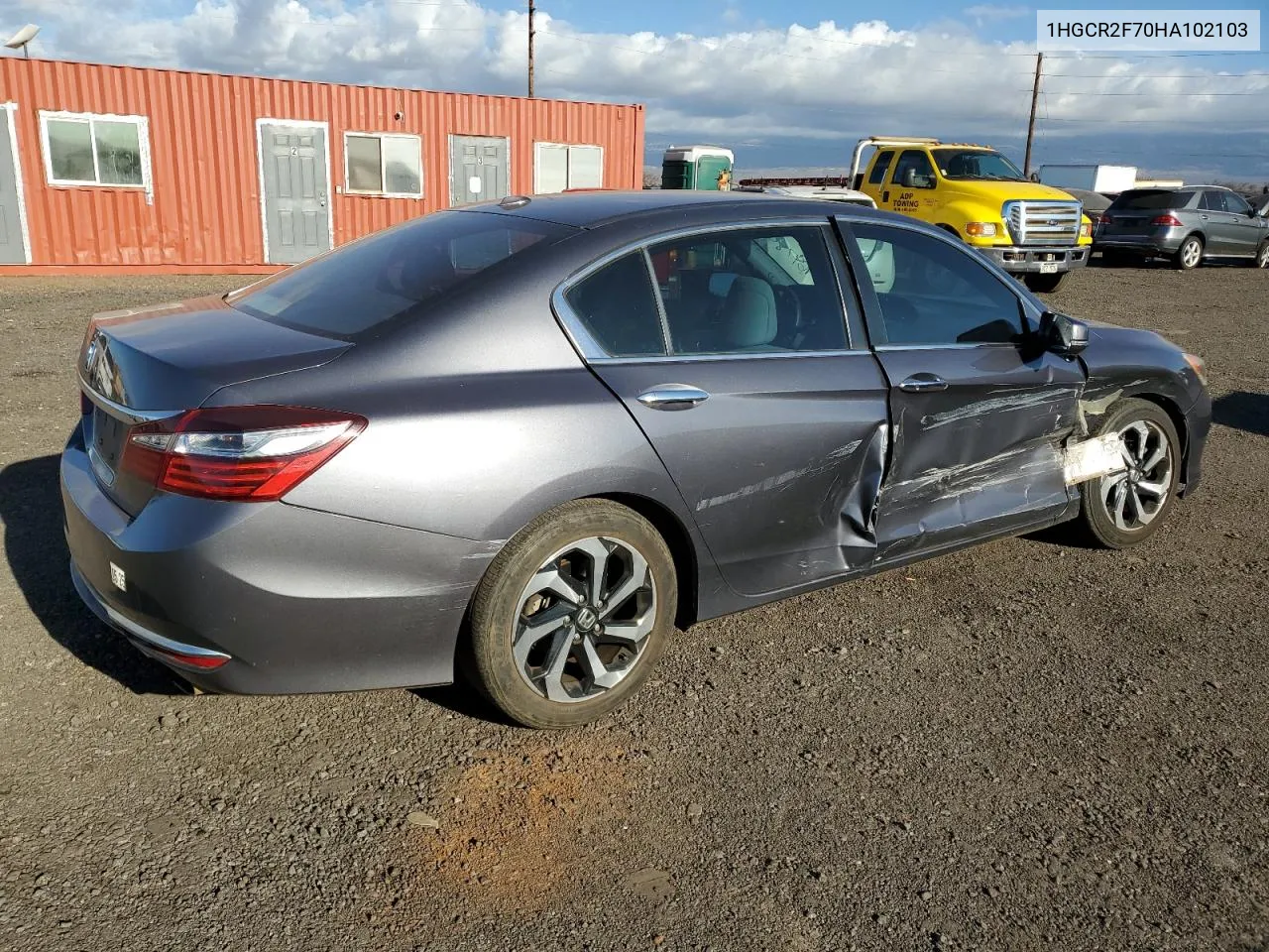 1HGCR2F70HA102103 2017 Honda Accord Ex