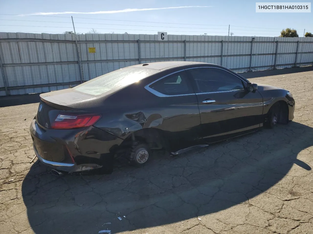 2017 Honda Accord Exl VIN: 1HGCT1B81HA010315 Lot: 76916984