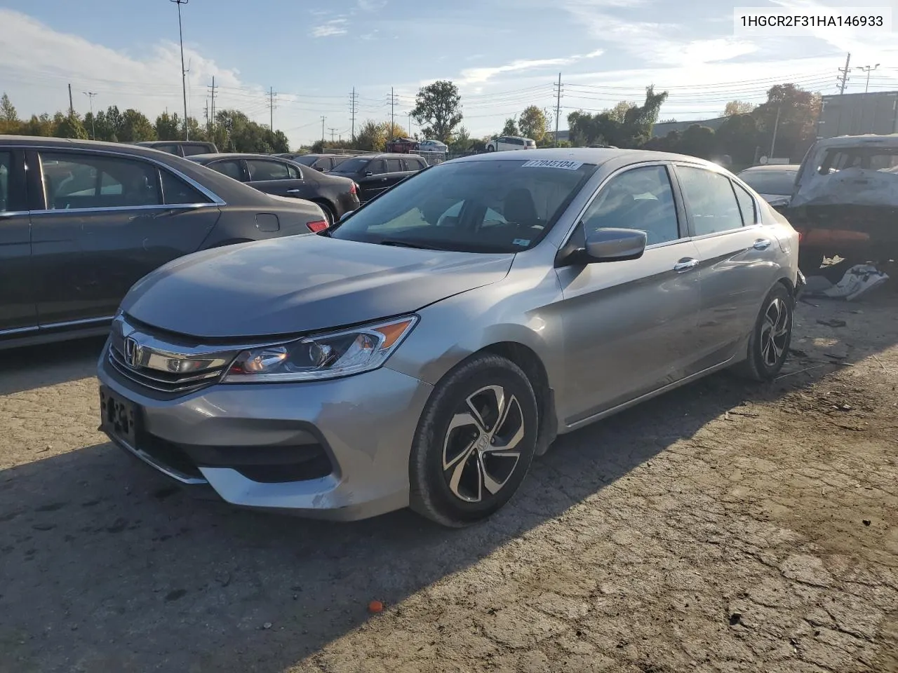 2017 Honda Accord Lx VIN: 1HGCR2F31HA146933 Lot: 77045104