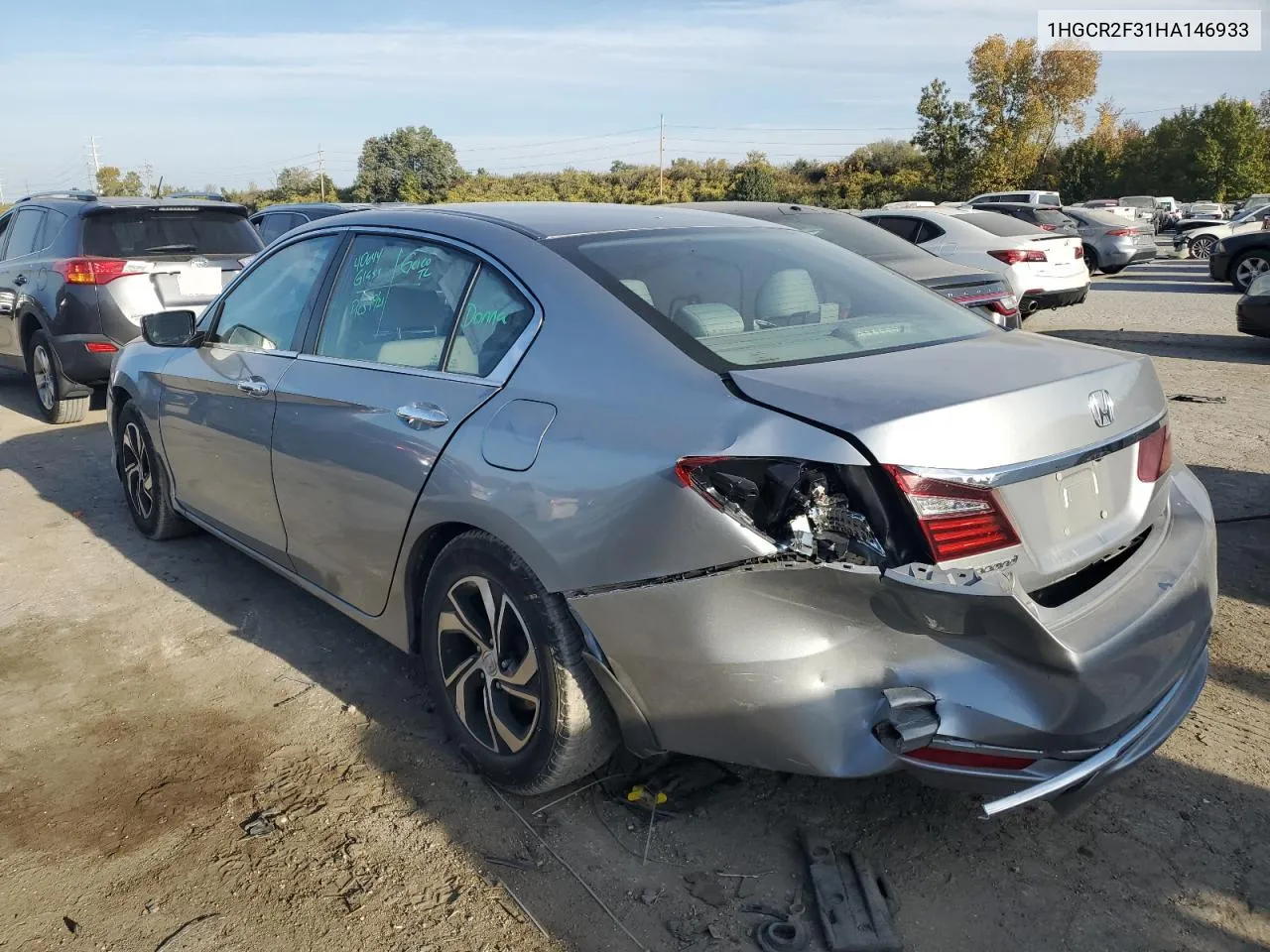 2017 Honda Accord Lx VIN: 1HGCR2F31HA146933 Lot: 77045104