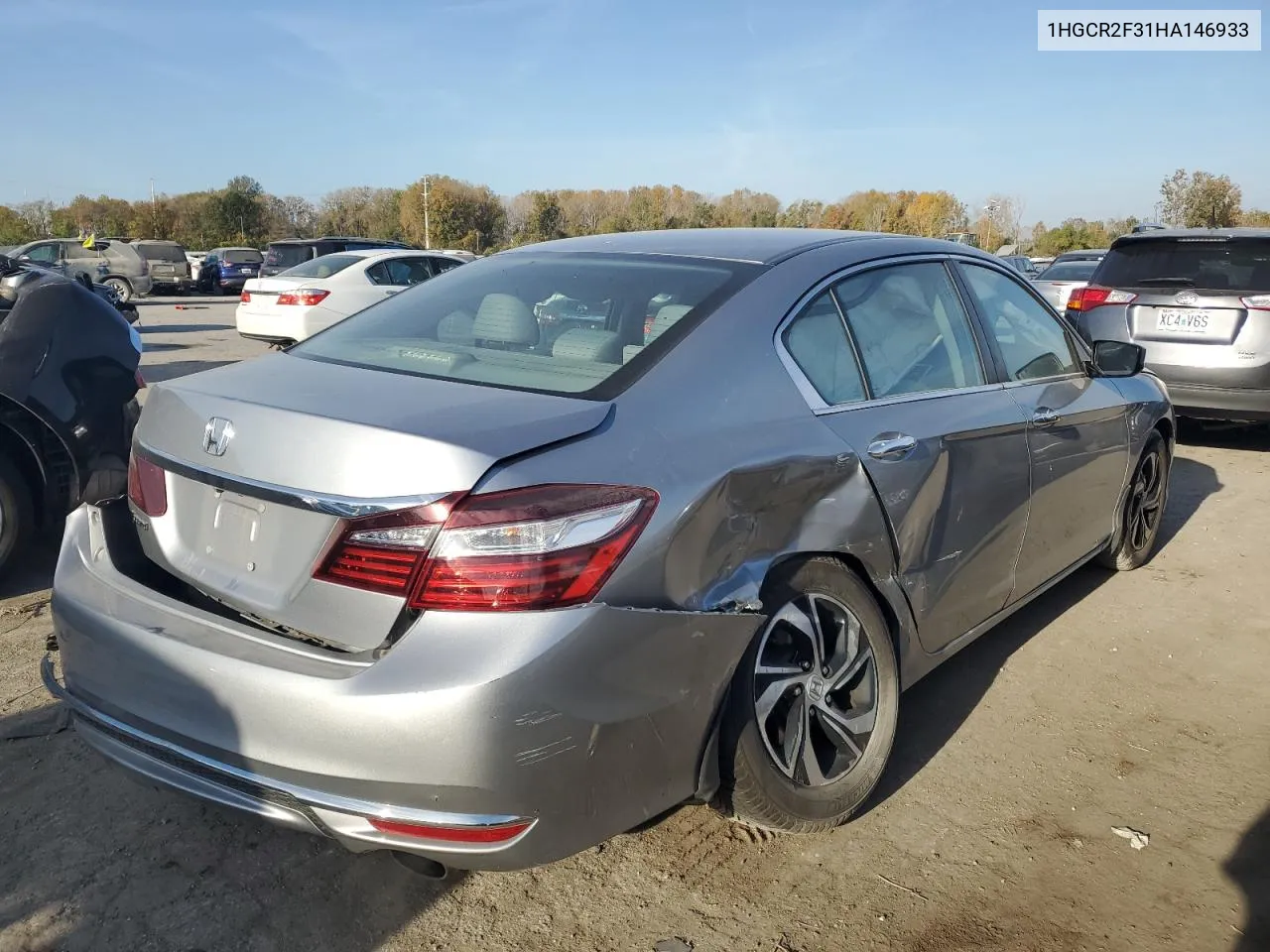 2017 Honda Accord Lx VIN: 1HGCR2F31HA146933 Lot: 77045104