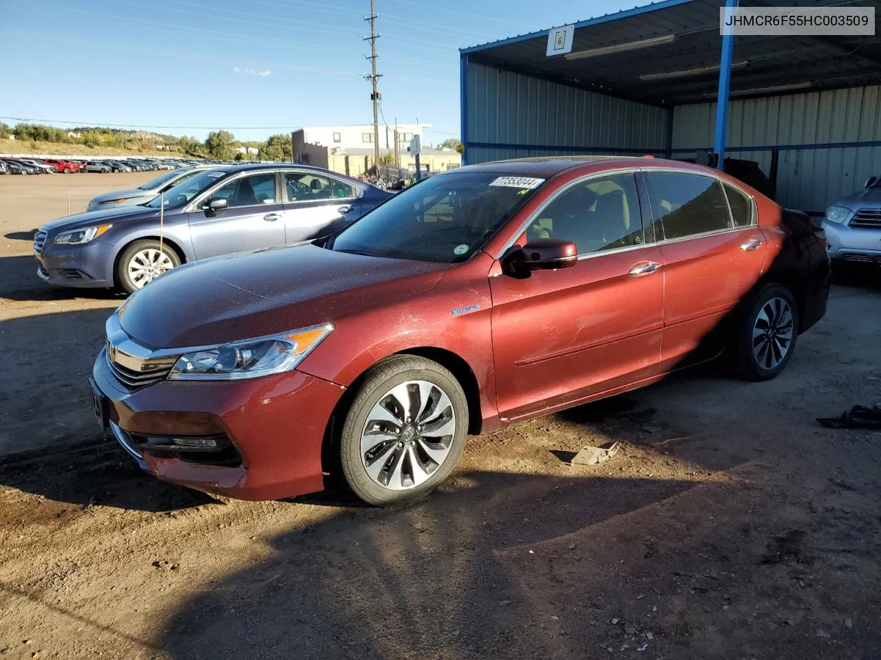 2017 Honda Accord Hybrid Exl VIN: JHMCR6F55HC003509 Lot: 77353044