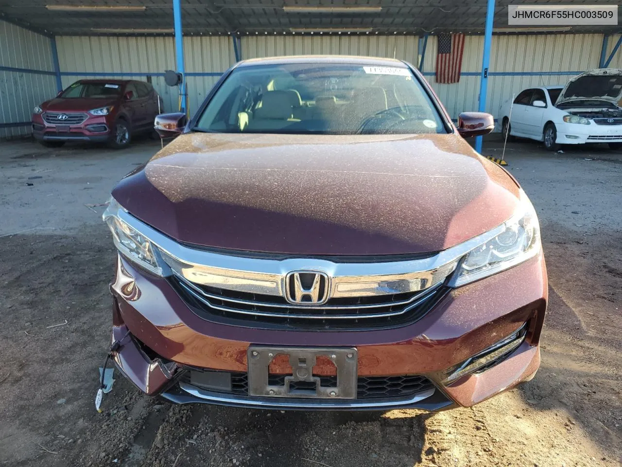 JHMCR6F55HC003509 2017 Honda Accord Hybrid Exl