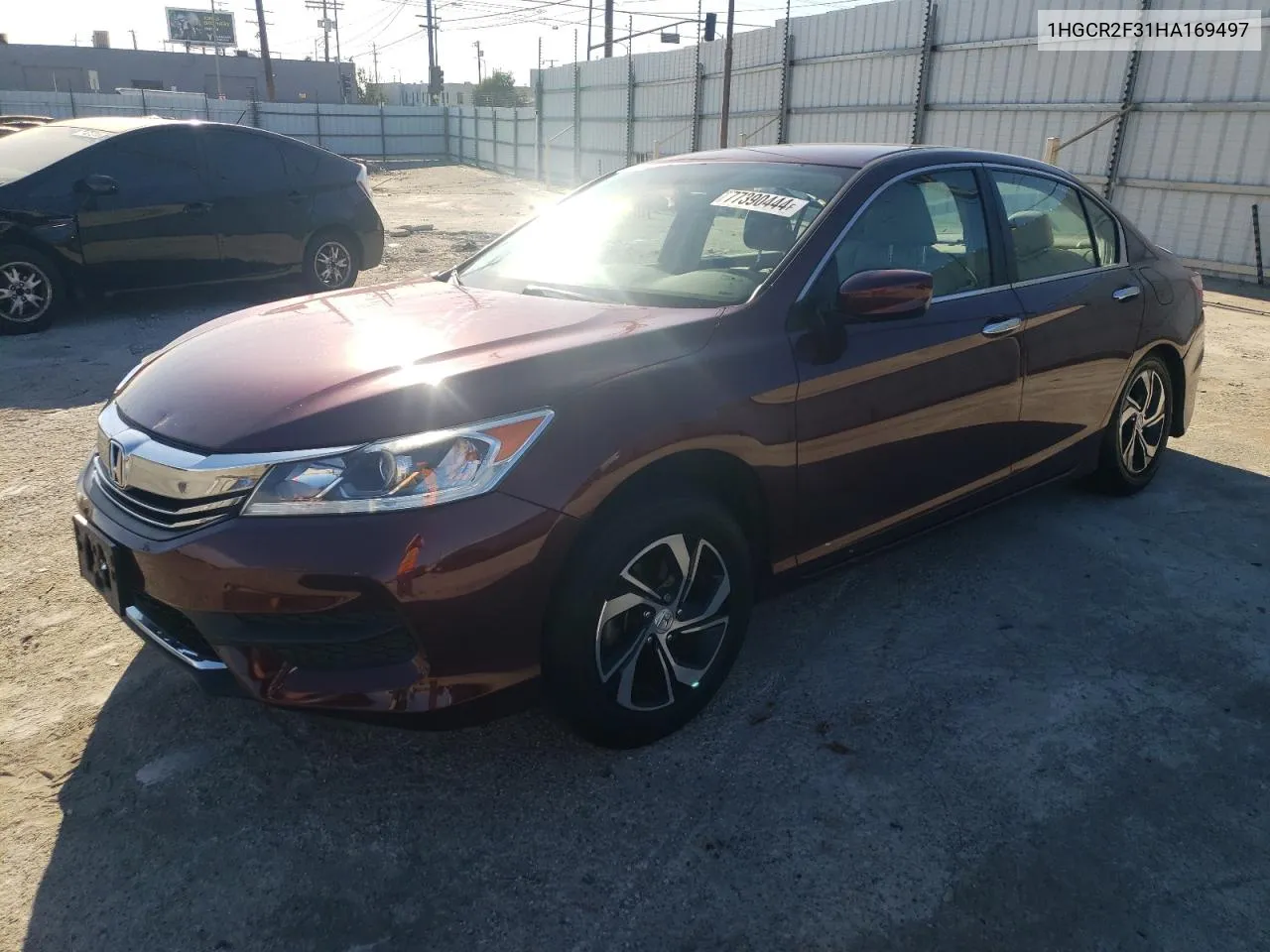 1HGCR2F31HA169497 2017 Honda Accord Lx