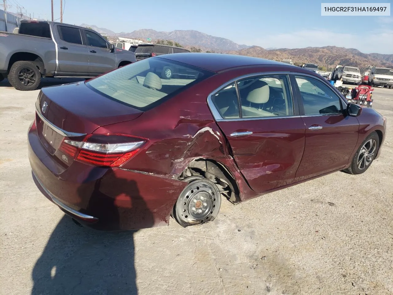 2017 Honda Accord Lx VIN: 1HGCR2F31HA169497 Lot: 77390444