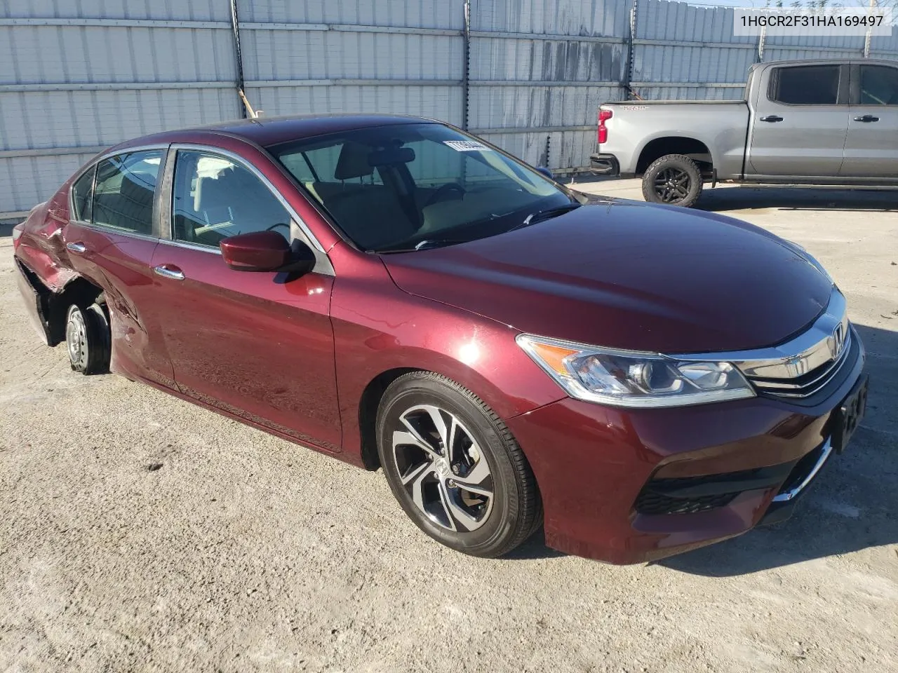 2017 Honda Accord Lx VIN: 1HGCR2F31HA169497 Lot: 77390444