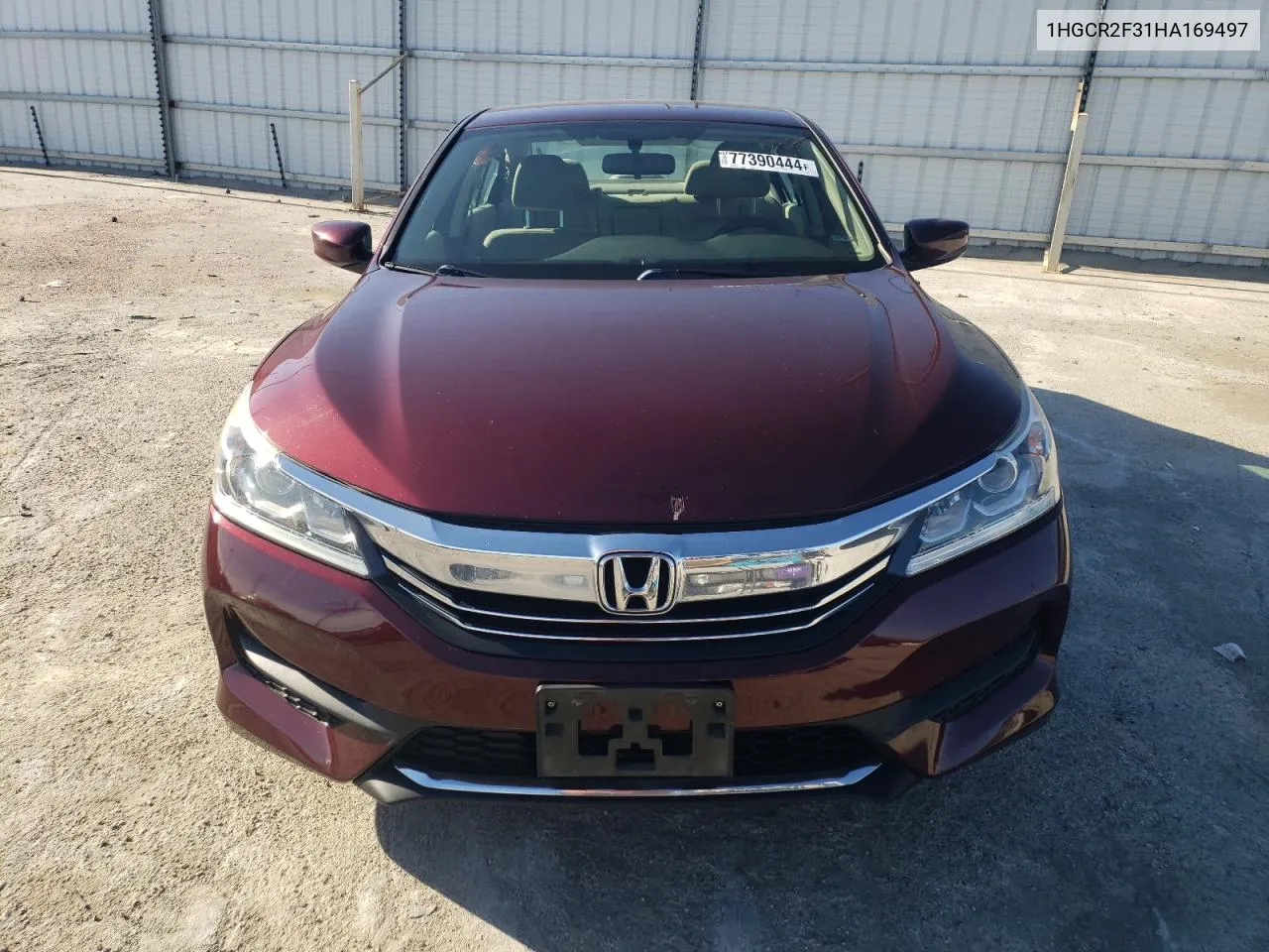 2017 Honda Accord Lx VIN: 1HGCR2F31HA169497 Lot: 77390444