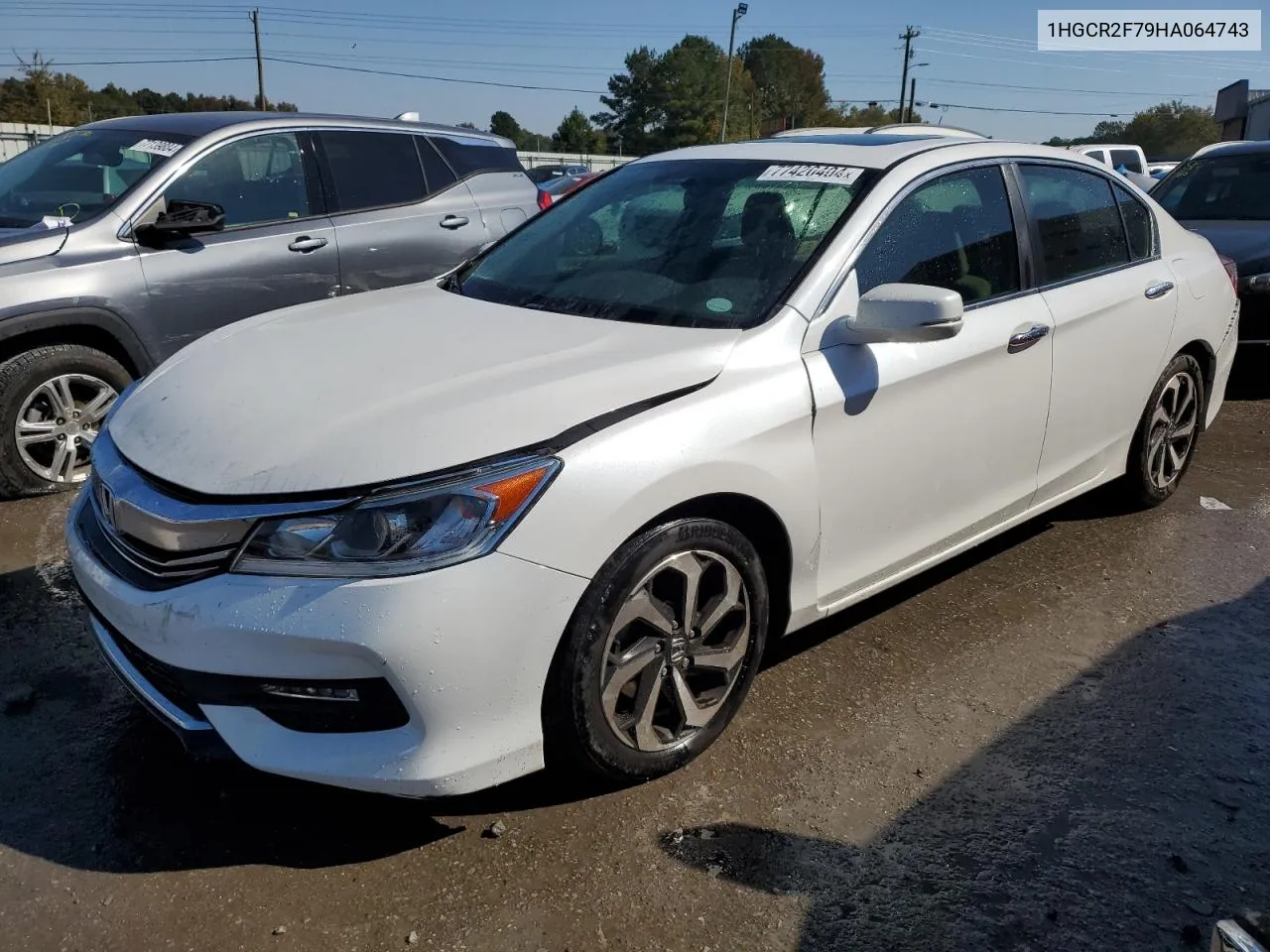 2017 Honda Accord Ex VIN: 1HGCR2F79HA064743 Lot: 77420404