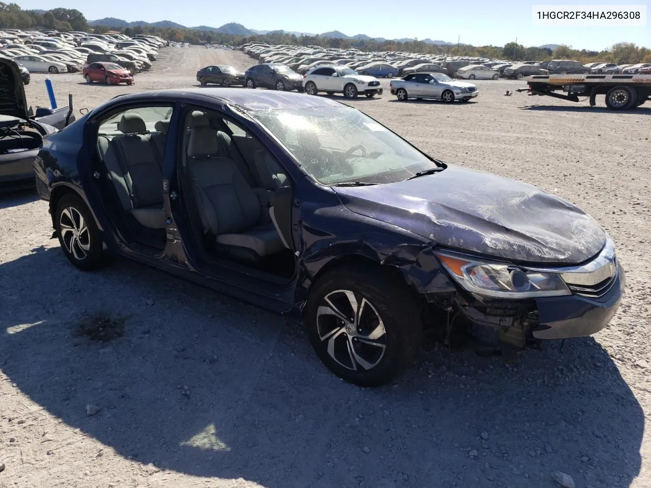 2017 Honda Accord Lx VIN: 1HGCR2F34HA296308 Lot: 77579054