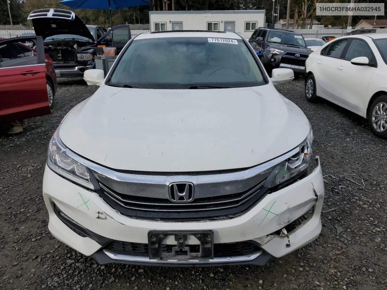 2017 Honda Accord Exl VIN: 1HGCR3F86HA032945 Lot: 77612024