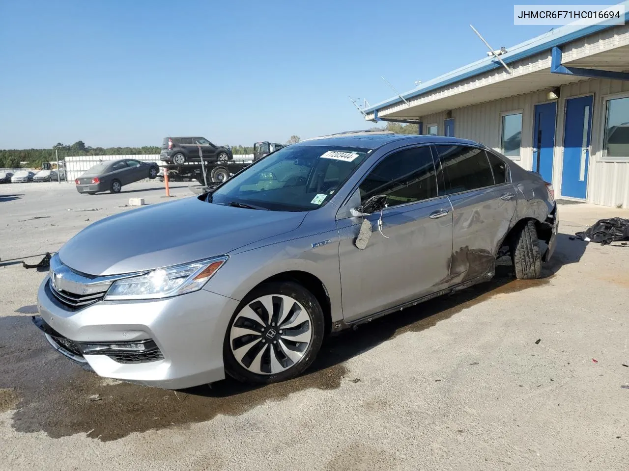 2017 Honda Accord Touring Hybrid VIN: JHMCR6F71HC016694 Lot: 77854694