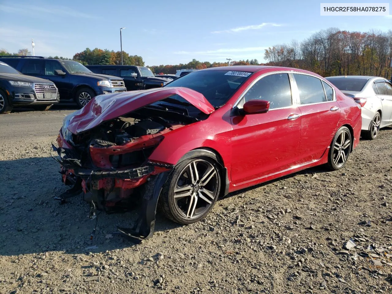 2017 Honda Accord Sport VIN: 1HGCR2F58HA078275 Lot: 78070034