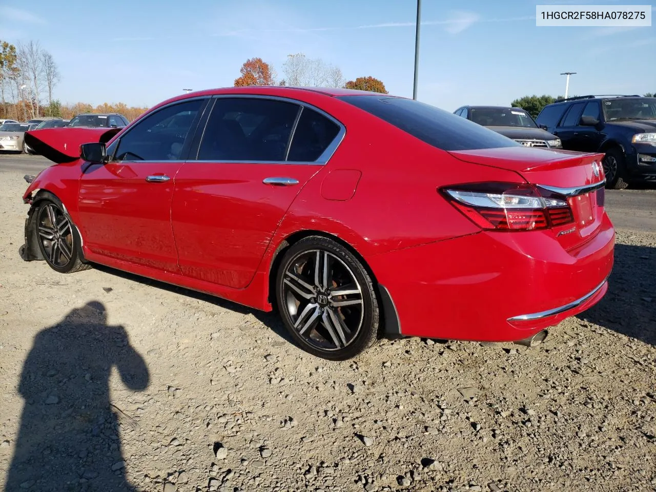 2017 Honda Accord Sport VIN: 1HGCR2F58HA078275 Lot: 78070034