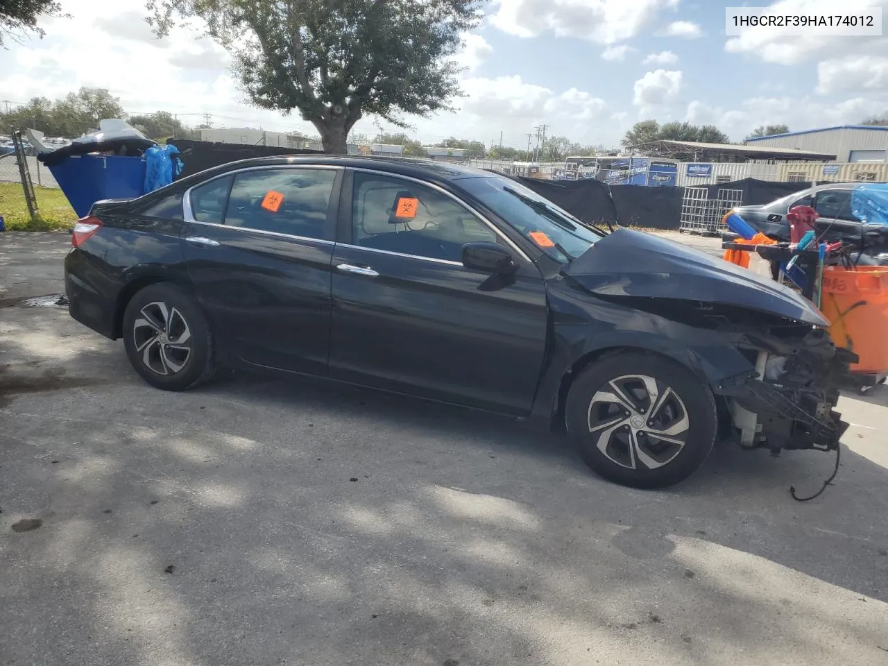 2017 Honda Accord Lx VIN: 1HGCR2F39HA174012 Lot: 78086094