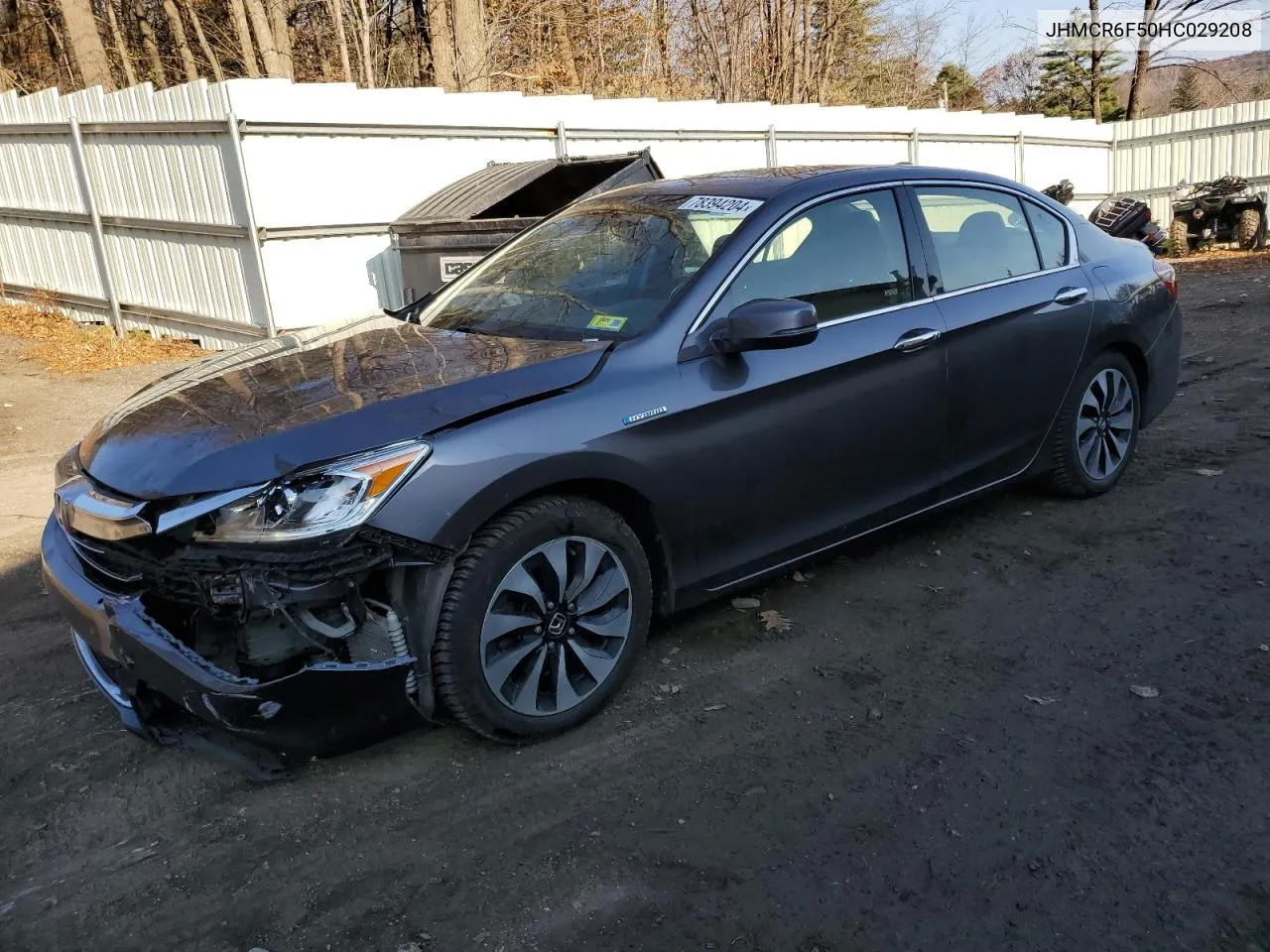 2017 Honda Accord Hybrid Exl VIN: JHMCR6F50HC029208 Lot: 78394204