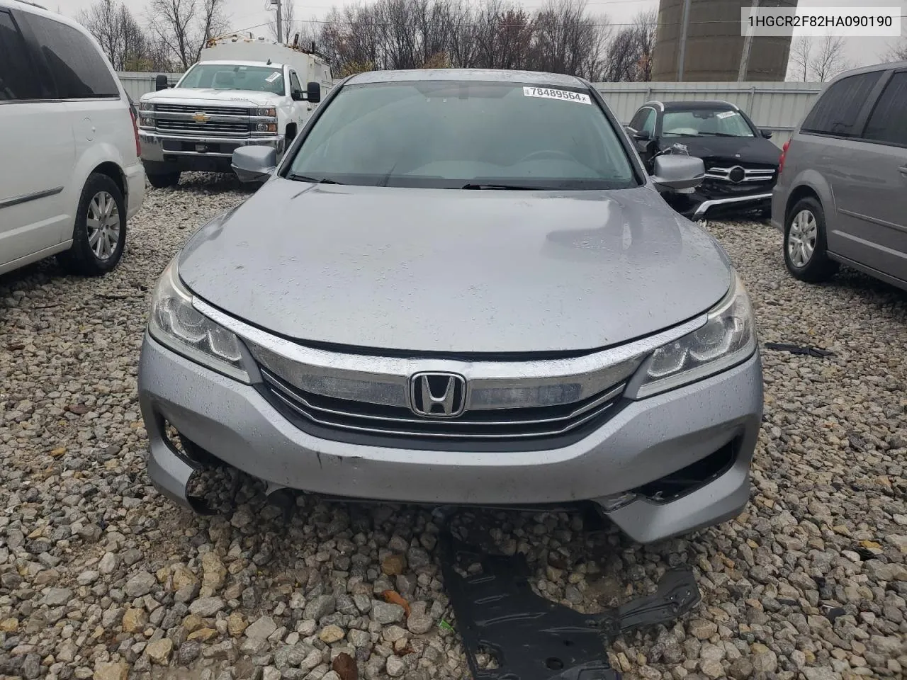 2017 Honda Accord Exl VIN: 1HGCR2F82HA090190 Lot: 78489564