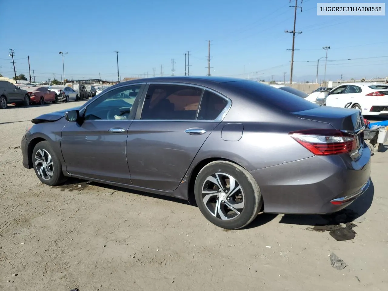 2017 Honda Accord Lx VIN: 1HGCR2F31HA308558 Lot: 78757174