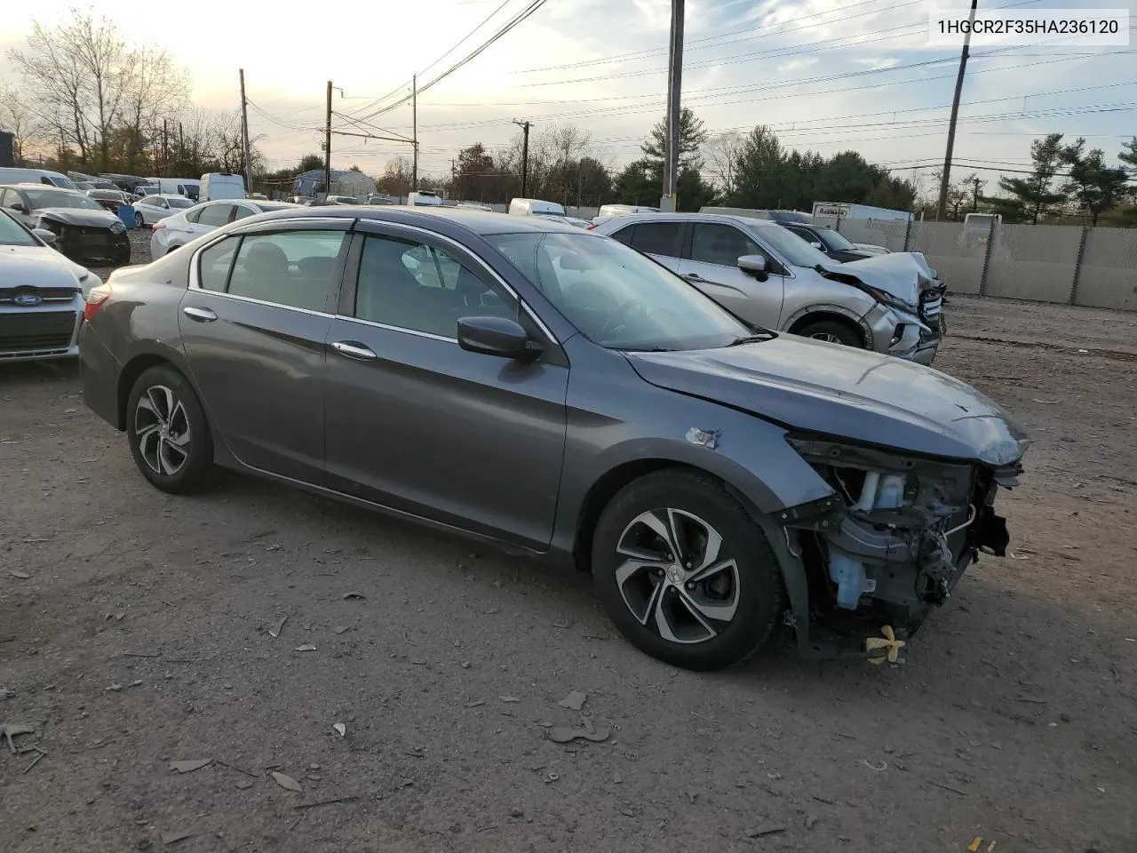 2017 Honda Accord Lx VIN: 1HGCR2F35HA236120 Lot: 78795194