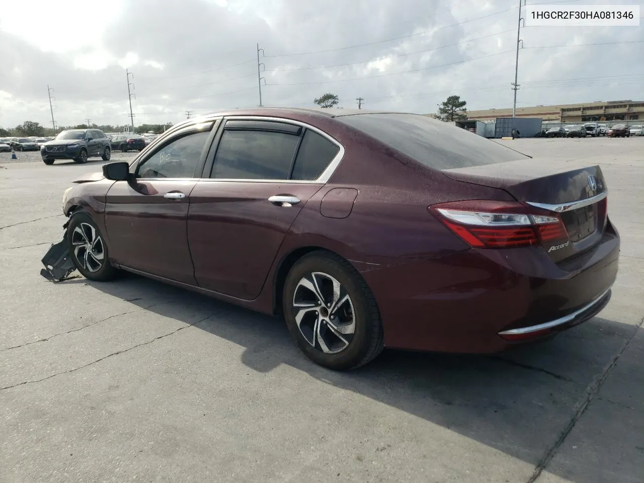 2017 Honda Accord Lx VIN: 1HGCR2F30HA081346 Lot: 78870924